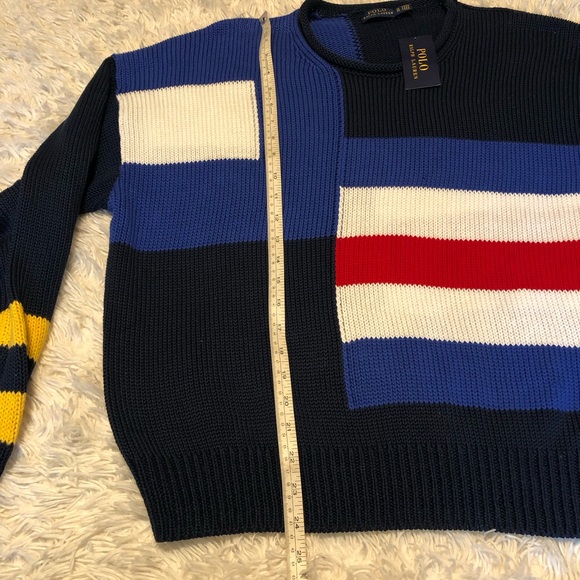Polo Ralph Lauren Sailboat-Flag Cotton Sweater Limited Edition Size XL - Picture 4 of 7